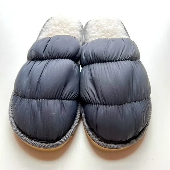 Alfani Blue Gray Puffy Slippers - Picture 1 of 3